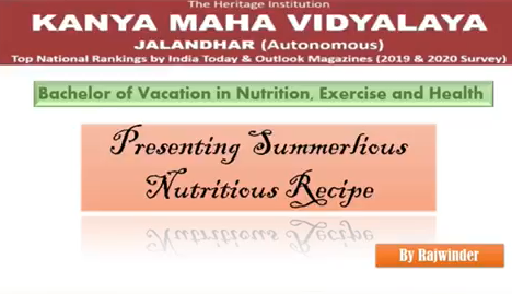 Nutritious Recipe